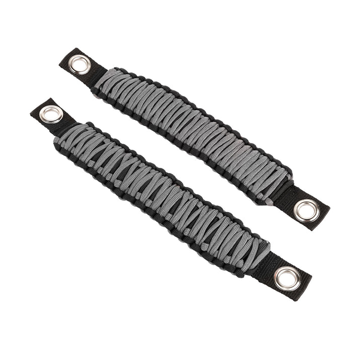 Rugged Ridge 13305.83 Paracord A-Pillar/Seat Mount Grab Handle; Gray; - Truck Part Superstore