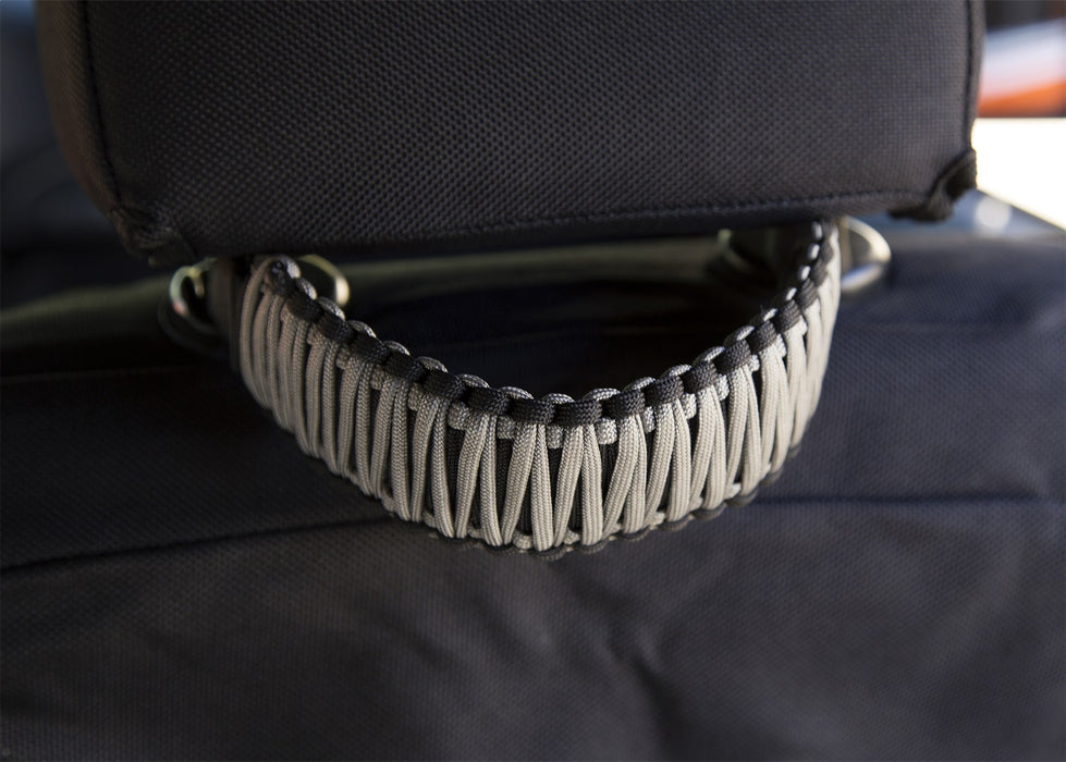 Rugged Ridge 13305.83 Paracord A-Pillar/Seat Mount Grab Handle; Gray; - Truck Part Superstore