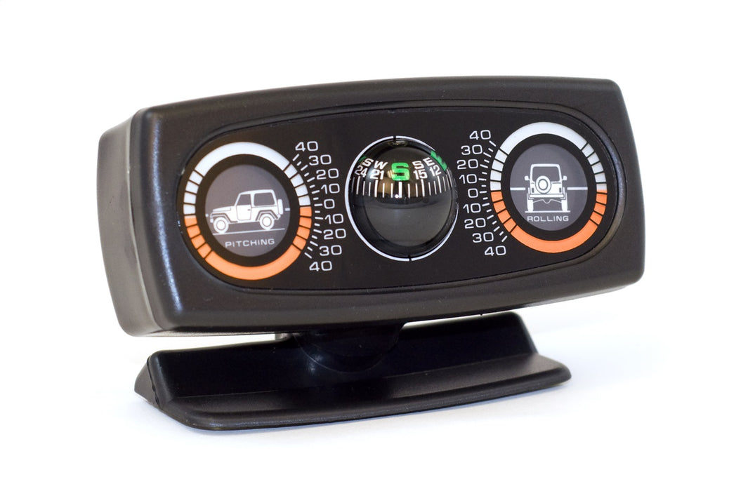 Rugged Ridge 13309.01 Clinometer; For Automotive; w/Compass; - Truck Part Superstore