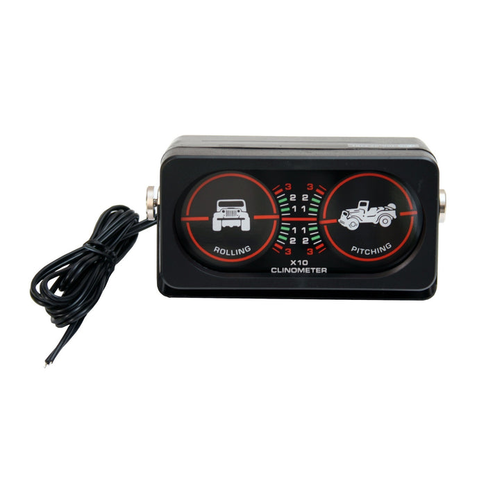 Rugged Ridge 13309.02 Clinometer; For Automotive; w/Light; - Truck Part Superstore