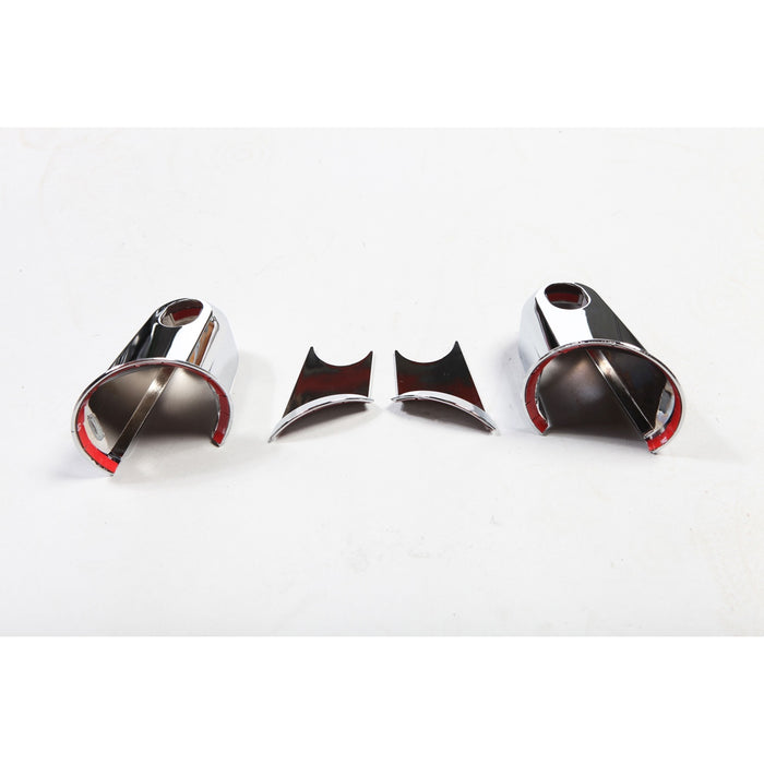 Rugged Ridge 13311.02 Rear View Mirror Arm Cover; Pair; Chrome; - Truck Part Superstore