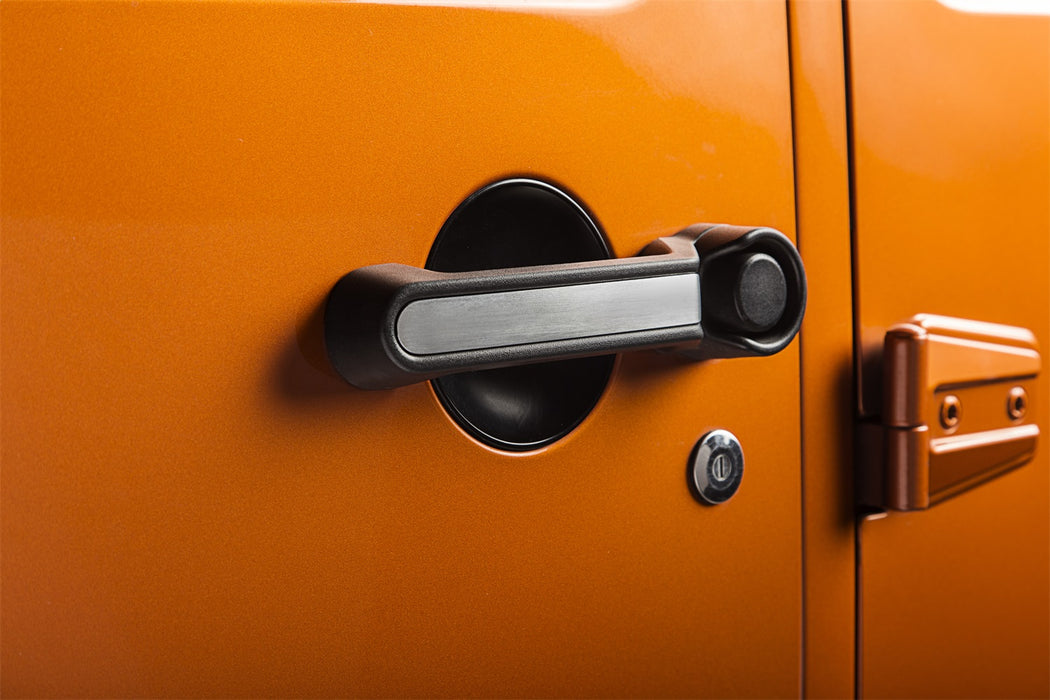 Rugged Ridge 13311.41 Door Handle Insert; 5 pc.; Aluminum; - Truck Part Superstore