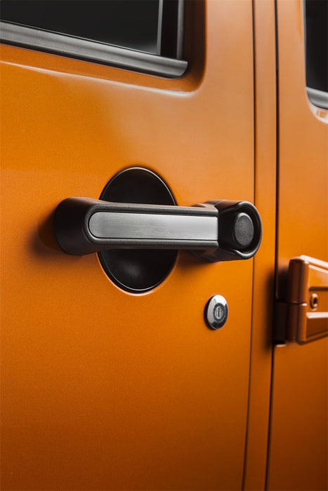 Rugged Ridge 13311.41 Door Handle Insert; 5 pc.; Aluminum; - Truck Part Superstore