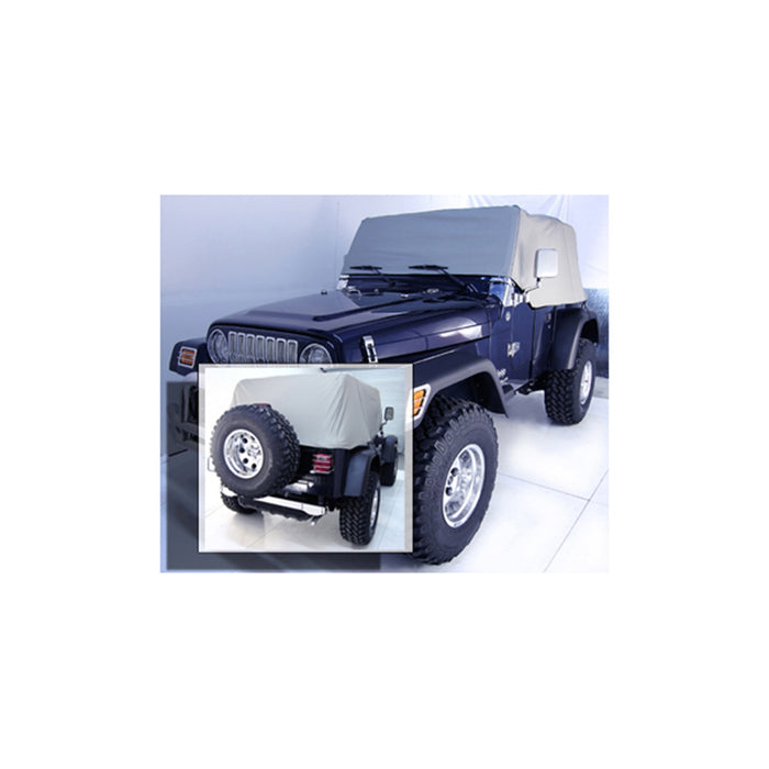 Rugged Ridge 13316.09 Water Resistant Cab Cover; Vinyl; Gray; - Truck Part Superstore