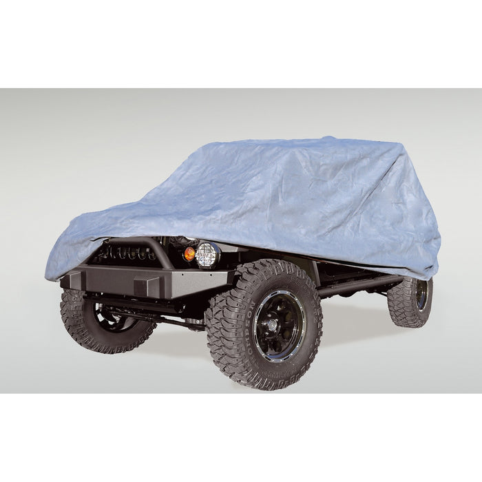 Rugged Ridge 13321.71 Three Layer Full Car Cover; Weather Lite; Gray; Incl. Cover; Attachment Straps; - Truck Part Superstore