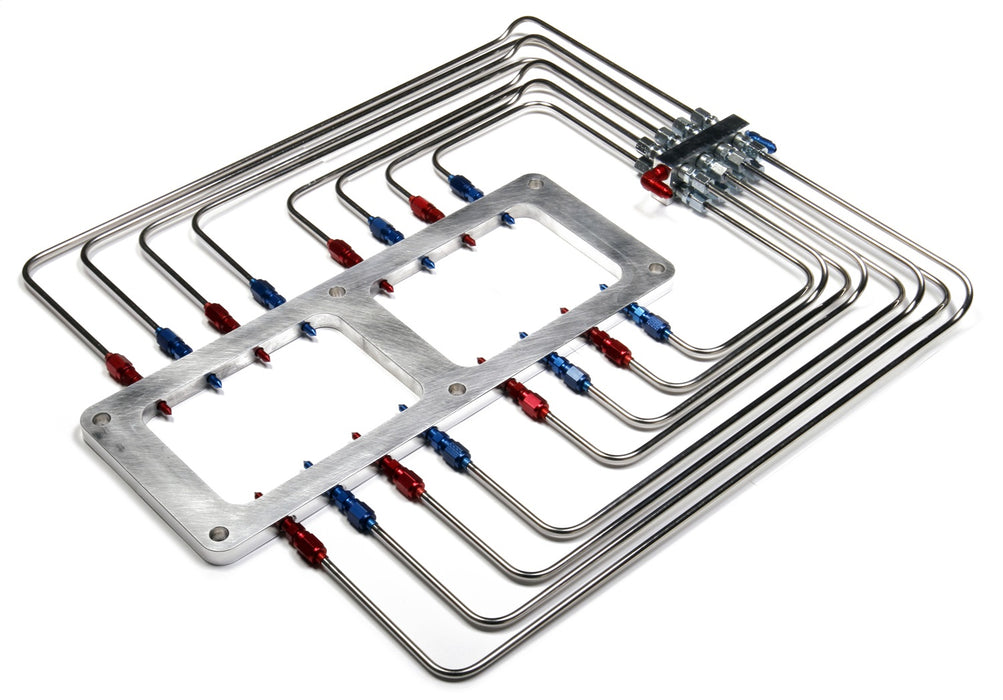 NOS/Nitrous Oxide System 13350-CNOS Blower Injector Plate; 671/871 Blower Plate; Polished; 250 HP Max; - Truck Part Superstore