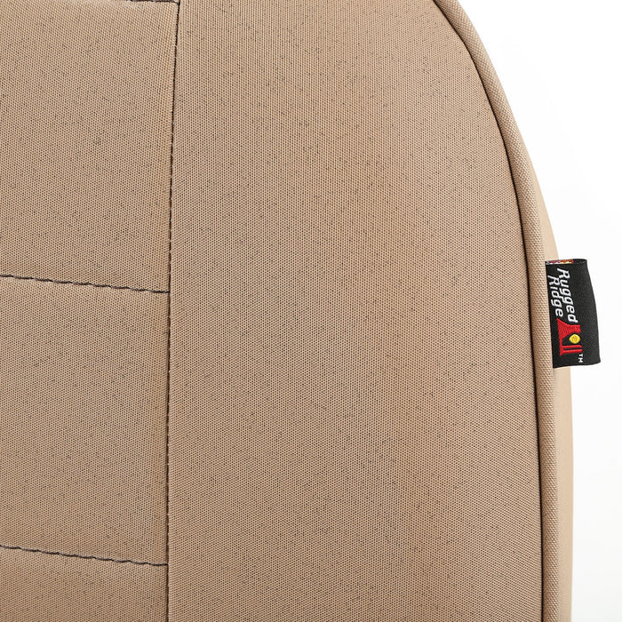 Rugged Ridge 13400.04 Standard Replacement Seat; Low Back; Front; Tan; - Truck Part Superstore