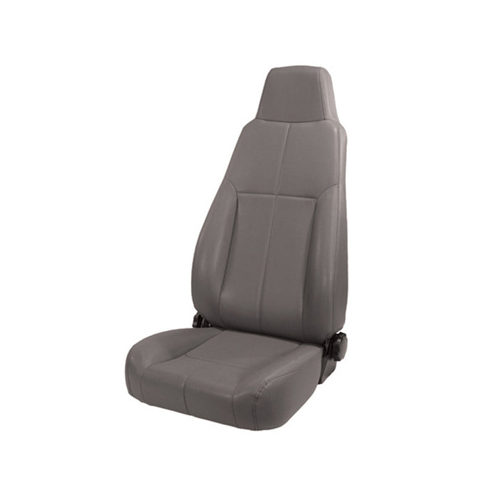 Rugged Ridge 13403.09 Factory Style Replacement Seat; w/Recliner; Late Model Headrest; Gray; Front; - Truck Part Superstore