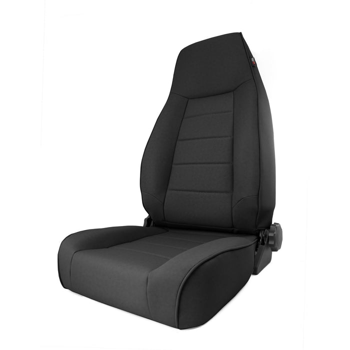 Rugged Ridge 13412.15 Extra HD Reclining Seat; Front; Black Denim; - Truck Part Superstore
