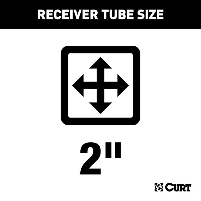 CURT 13447 Class 3 Trailer Hitch; 2in. Receiver; Select Silverado; Sierra 2500; 3500 HD - Truck Part Superstore