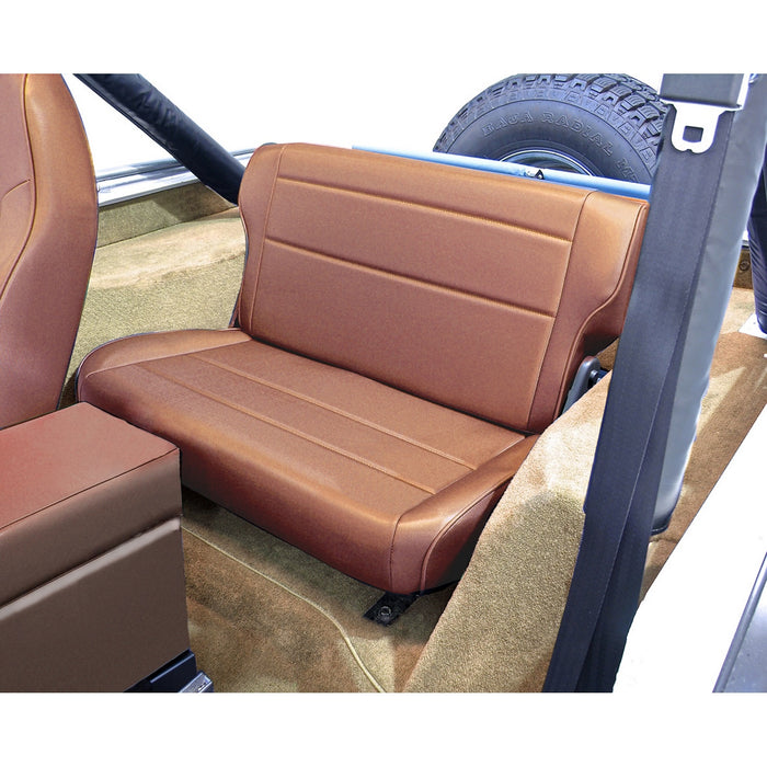 Rugged Ridge 13462.04 Fold And Tumble Rear Seat; Rear; Tan; Vinyl; - Truck Part Superstore