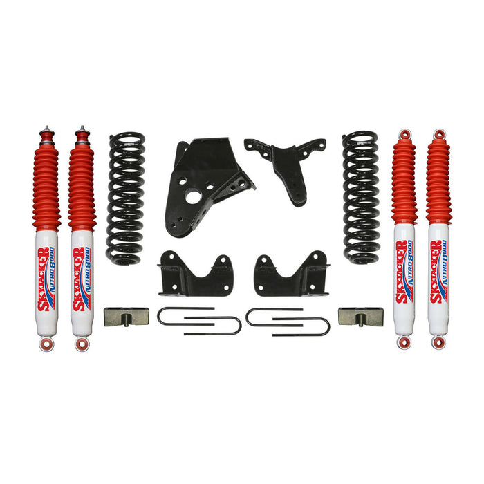 Skyjacker 134RHK-N Ranger/B4000 Suspension Lift Kit 98-97 Ranger 94-97 B4000 w/Shock Nitro Shocks 4 Inch Lift Incl. Front Coil Springs Rear U Bolt Kit Rear Block Skyjacker - Truck Part Superstore