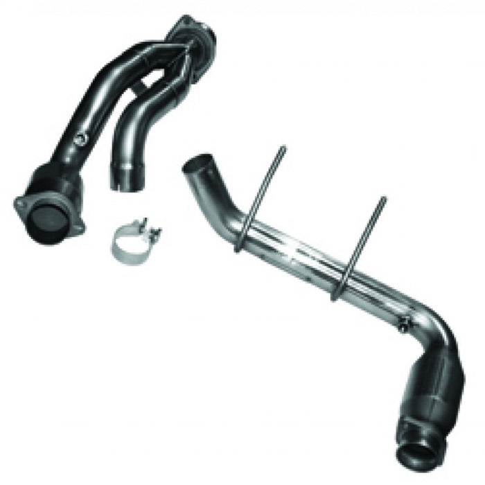Kooks Custom Headers 13503200 2-1/2in. SS Catted Y-Pipe. 2009-2010 F150 5.4L 3V. Connects to OEM Exhaust. - Truck Part Superstore