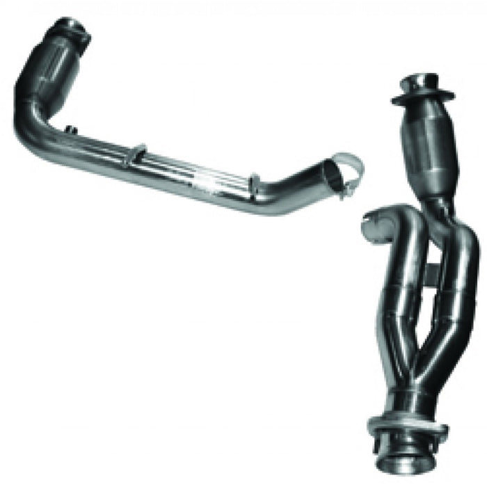 Kooks Custom Headers 13503200 2-1/2in. SS Catted Y-Pipe. 2009-2010 F150 5.4L 3V. Connects to OEM Exhaust. - Truck Part Superstore