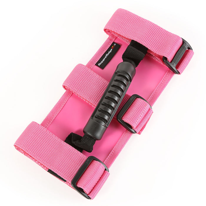 Rugged Ridge 13505.01 Ultimate Grab Handles; Front; Single Handle; Pair; Pink; - Truck Part Superstore