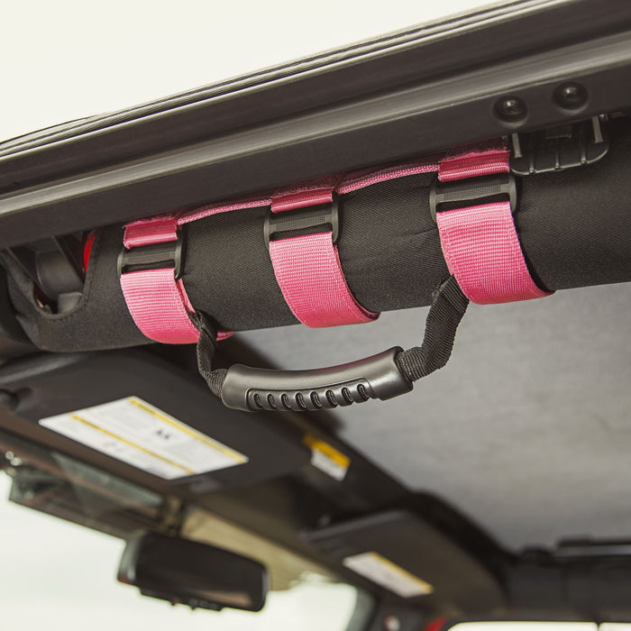 Rugged Ridge 13505.01 Ultimate Grab Handles; Front; Single Handle; Pair; Pink; - Truck Part Superstore