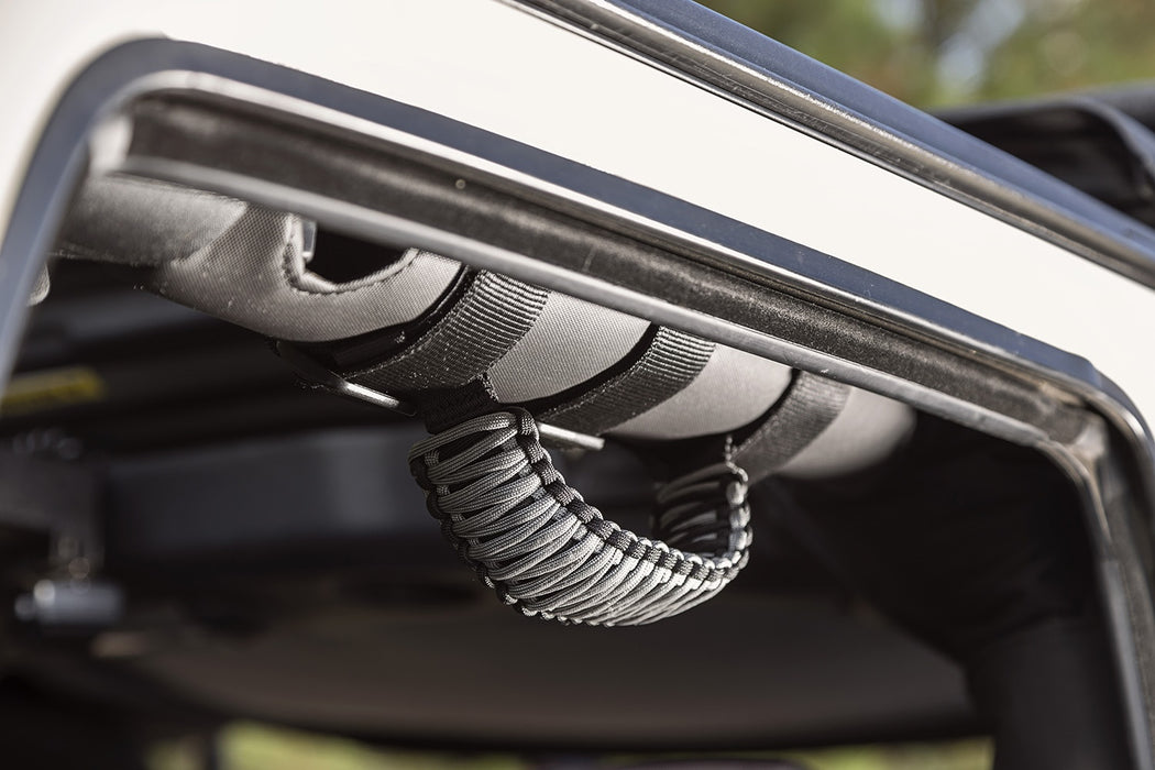 Rugged Ridge 13505.32 Paracord Grab Handles; Gray/Black; Pair; - Truck Part Superstore