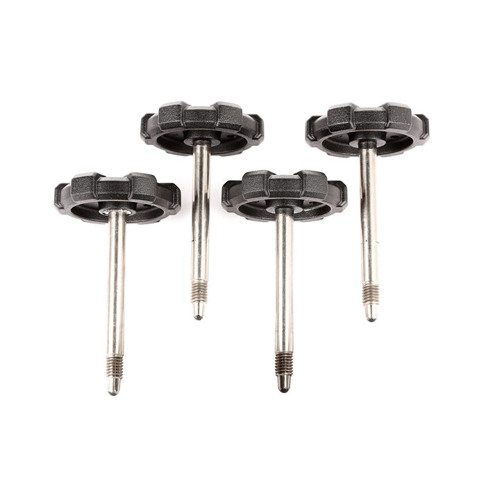 Rugged Ridge 13510.13 Elite Door Surround Knobs; Billet Knobs; 4 Pc. Set; - Truck Part Superstore