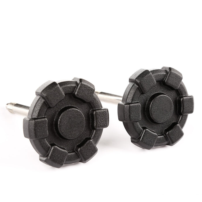 Rugged Ridge 13510.13 Elite Door Surround Knobs; Billet Knobs; 4 Pc. Set; - Truck Part Superstore