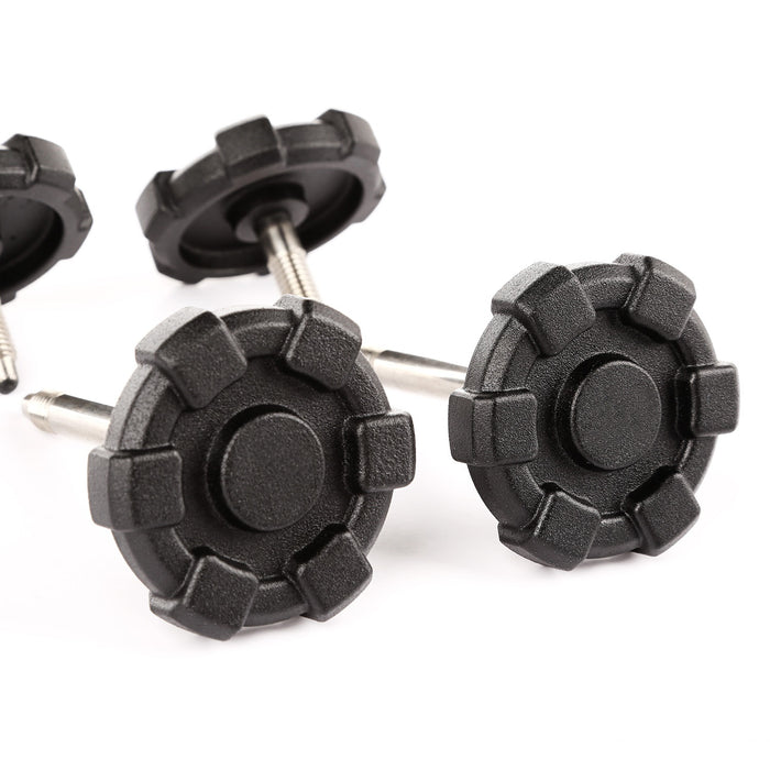 Rugged Ridge 13510.14 Elite Door Surround Knobs; Billet Knobs; 6 Pc. Set; - Truck Part Superstore