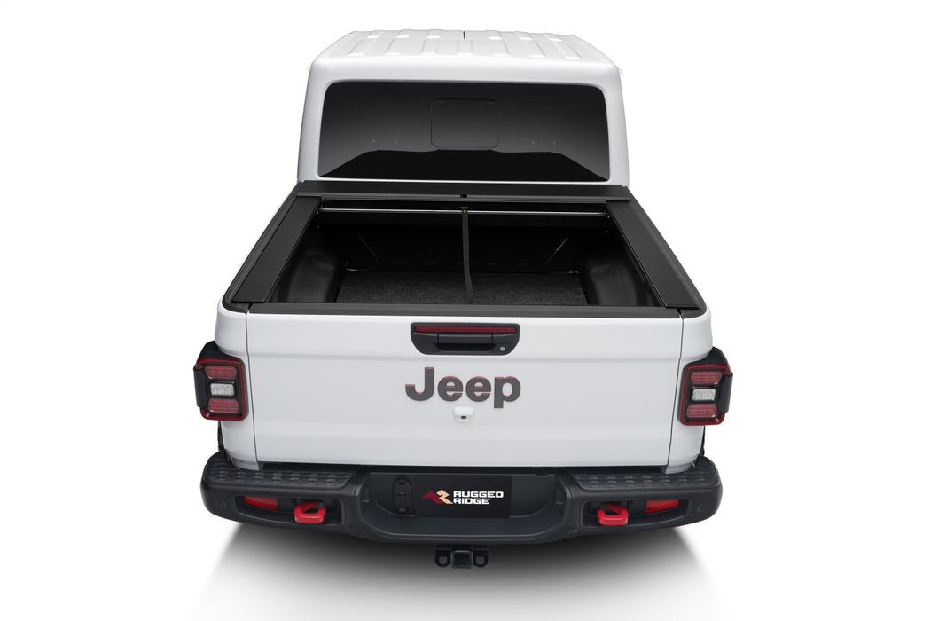 Rugged Ridge 13550.31 Armis Hard Retractable Bed Cover; Locking Security; W/Trail Rail; - Truck Part Superstore