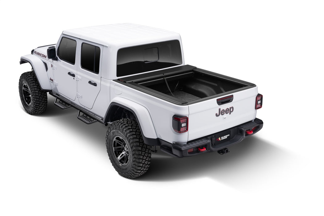 Rugged Ridge 13550.31 Armis Hard Retractable Bed Cover; Locking Security; W/Trail Rail; - Truck Part Superstore