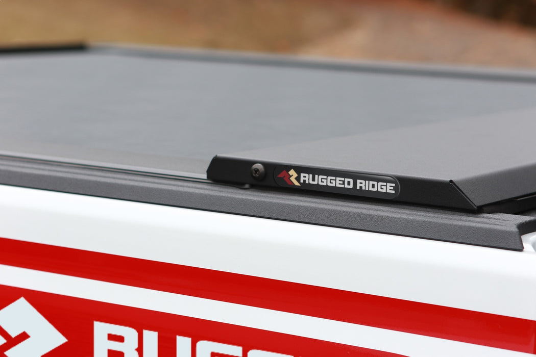 Rugged Ridge 13550.31 Armis Hard Retractable Bed Cover; Locking Security; W/Trail Rail; - Truck Part Superstore
