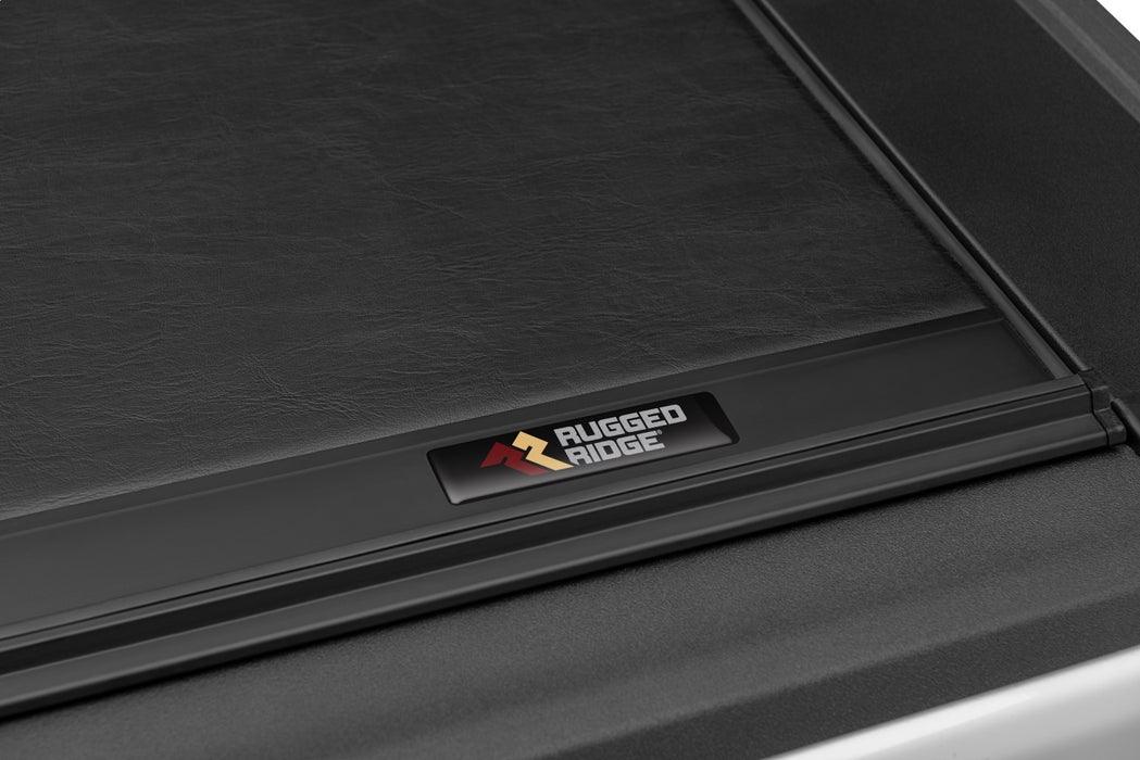 Rugged Ridge 13550.34 Armis Hard Retractable Bed Cover; Locking Security; W/O Trail Rail; - Truck Part Superstore