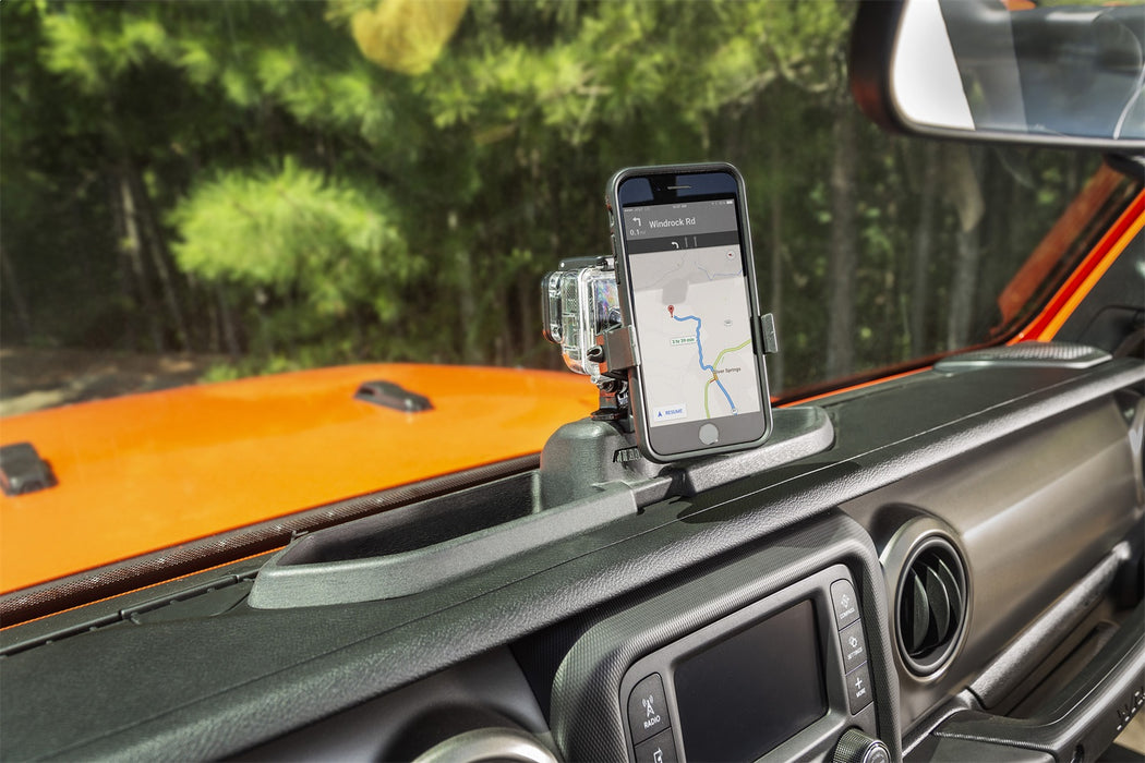 Rugged Ridge 13551.23 Dash Multi-Mount Phone Kit; w/Phone Holder; - Truck Part Superstore