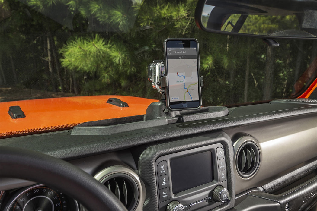 Rugged Ridge 13551.23 Dash Multi-Mount Phone Kit; w/Phone Holder; - Truck Part Superstore