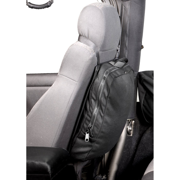 Rugged Ridge 13551.26 Seat Back Trail Storage Bag; For Back Of Front Seat; w/Straps; - Truck Part Superstore