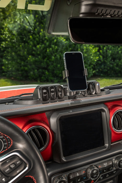 Rugged Ridge 13551.39 Dash Mount Pod; w/Wireless Charger; - Truck Part Superstore