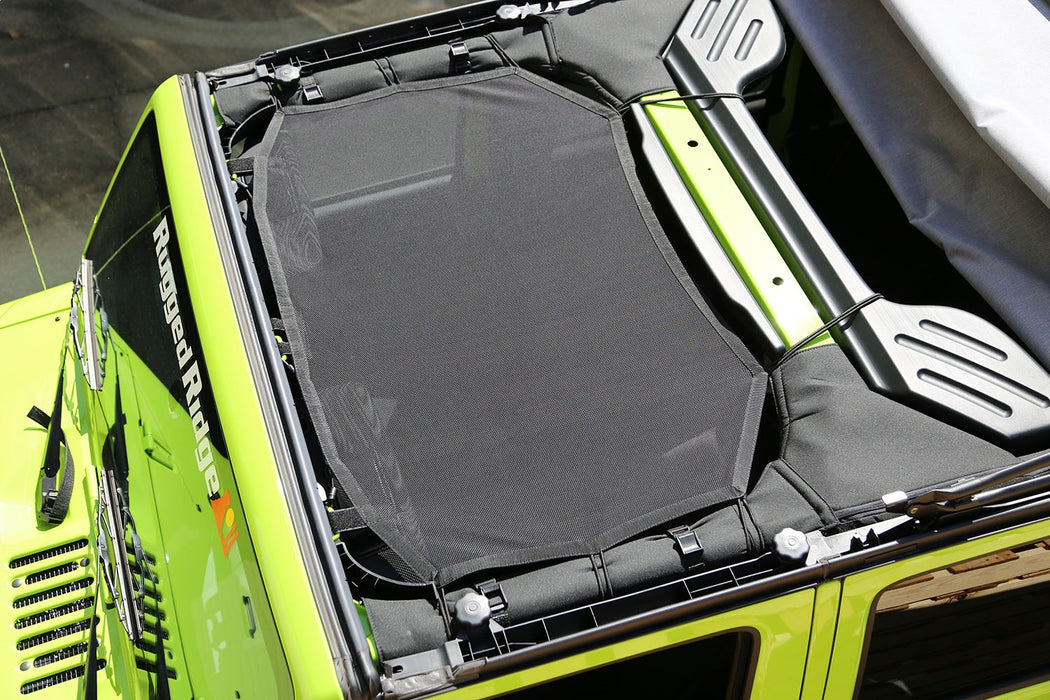 Rugged Ridge 13579.04 Eclipse Sun Shade; Black; Incl. Storage Bag; - Truck Part Superstore
