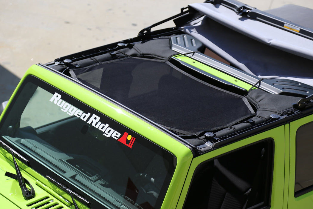 Rugged Ridge 13579.04 Eclipse Sun Shade; Black; Incl. Storage Bag; - Truck Part Superstore