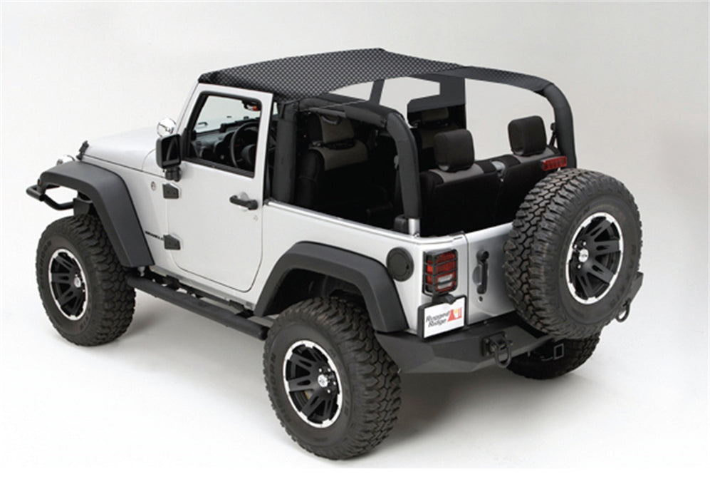 Rugged Ridge 13579.12 Summer Brief Topper; Mesh; Black; PN[13308.05] Required To Install; - Truck Part Superstore