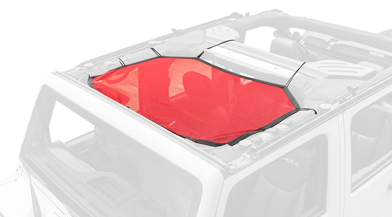 Rugged Ridge 13579.24 Eclipse Sun Shade; Front; Red; - Truck Part Superstore