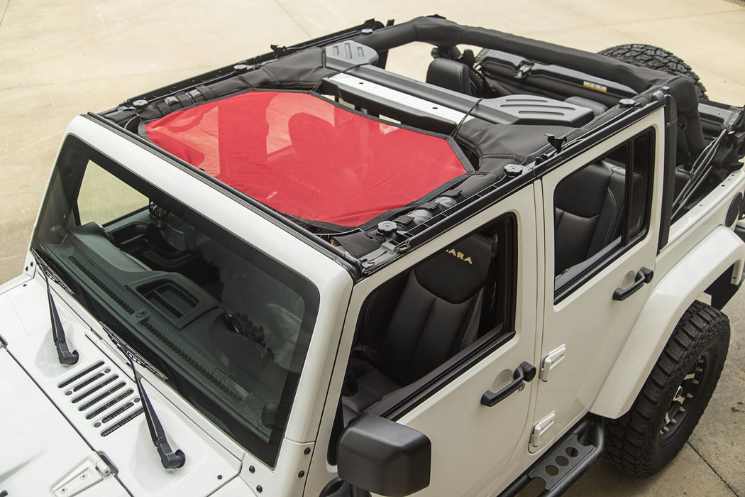 Rugged Ridge 13579.24 Eclipse Sun Shade; Front; Red; - Truck Part Superstore