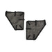 Rugged Ridge 13579.54 Fortis Tube Door Cover; Rear; Pair; Black; - Truck Part Superstore