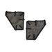 Rugged Ridge 13579.57 Fortis Tube Door Cover; Set; 4 Pc.; Rear; Black; Reinforced Nylon Mesh; - Truck Part Superstore