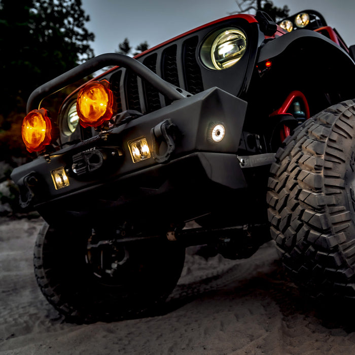 KC HiLiTES 1358 KC Cyclone V2 LED Flood Clear 1-Light Universal - Truck Part Superstore