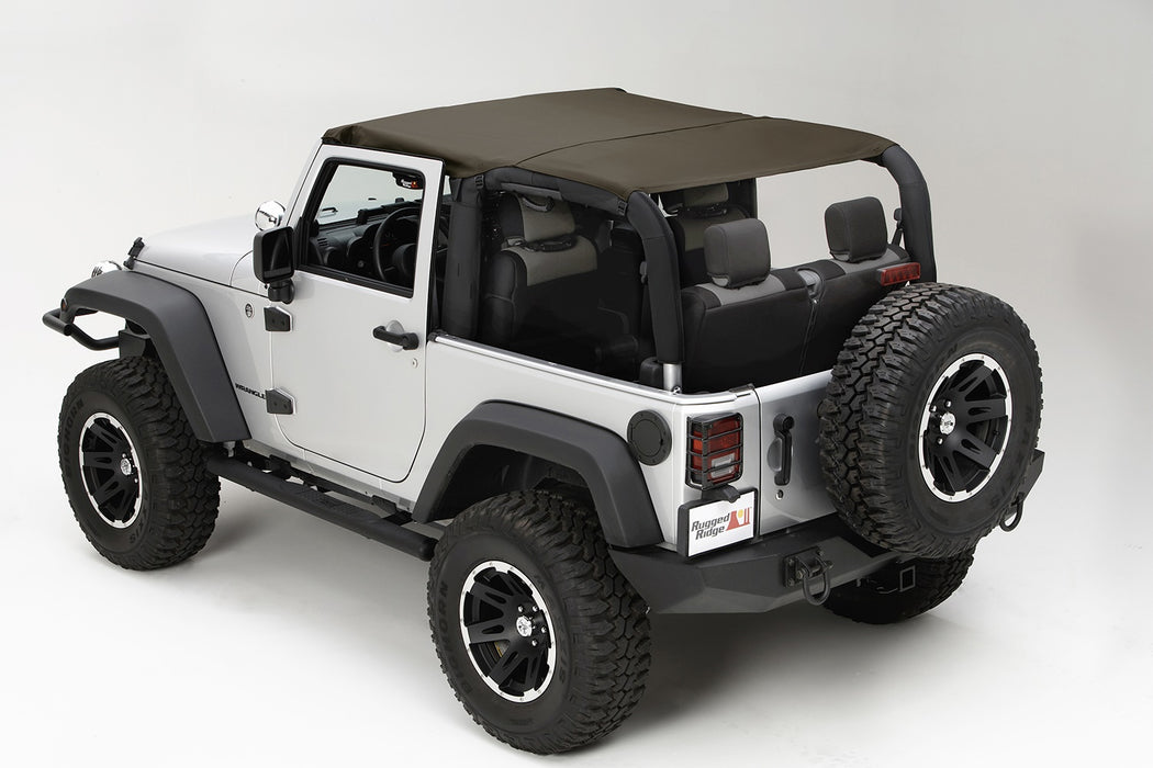 Rugged Ridge 13590.36 Summer Brief Topper; Diamond Khaki; - Truck Part Superstore