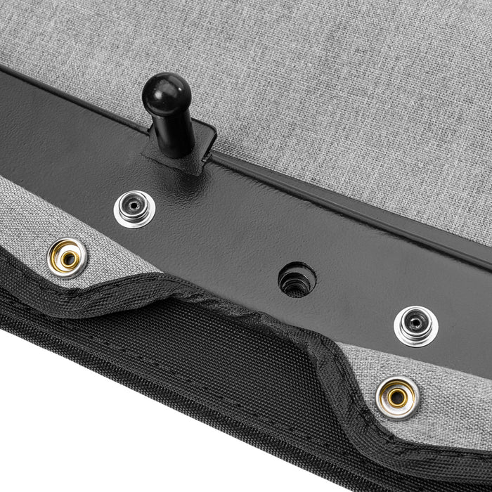 Rugged Ridge 13593.35 Savannah Brief Top; Black; Diamond; S. Cloth; - Truck Part Superstore
