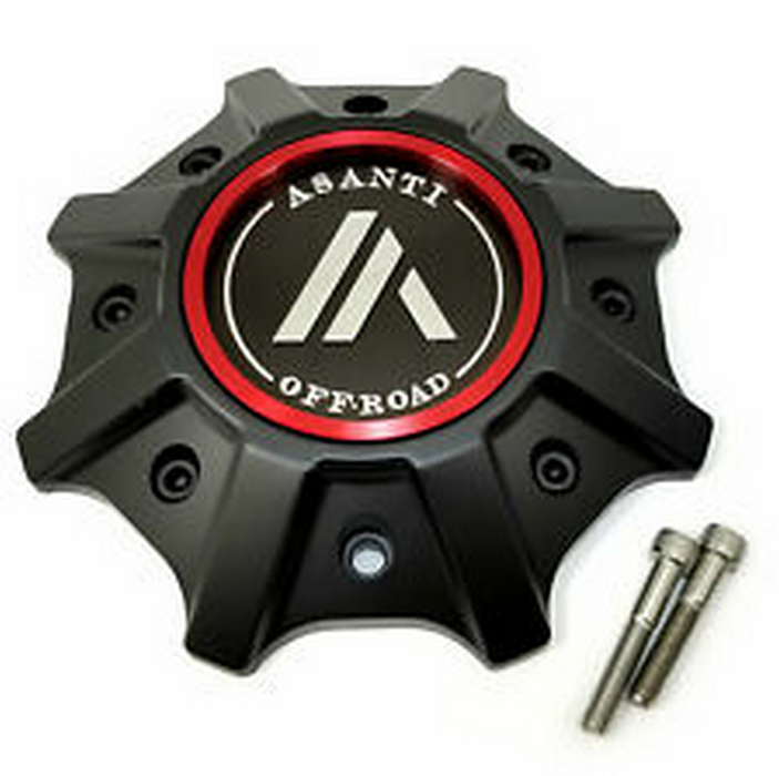 Asanti Forged 135L215SB-H38 AB811 CAP MOST PCD H38 - SATIN BLACK - Truck Part Superstore