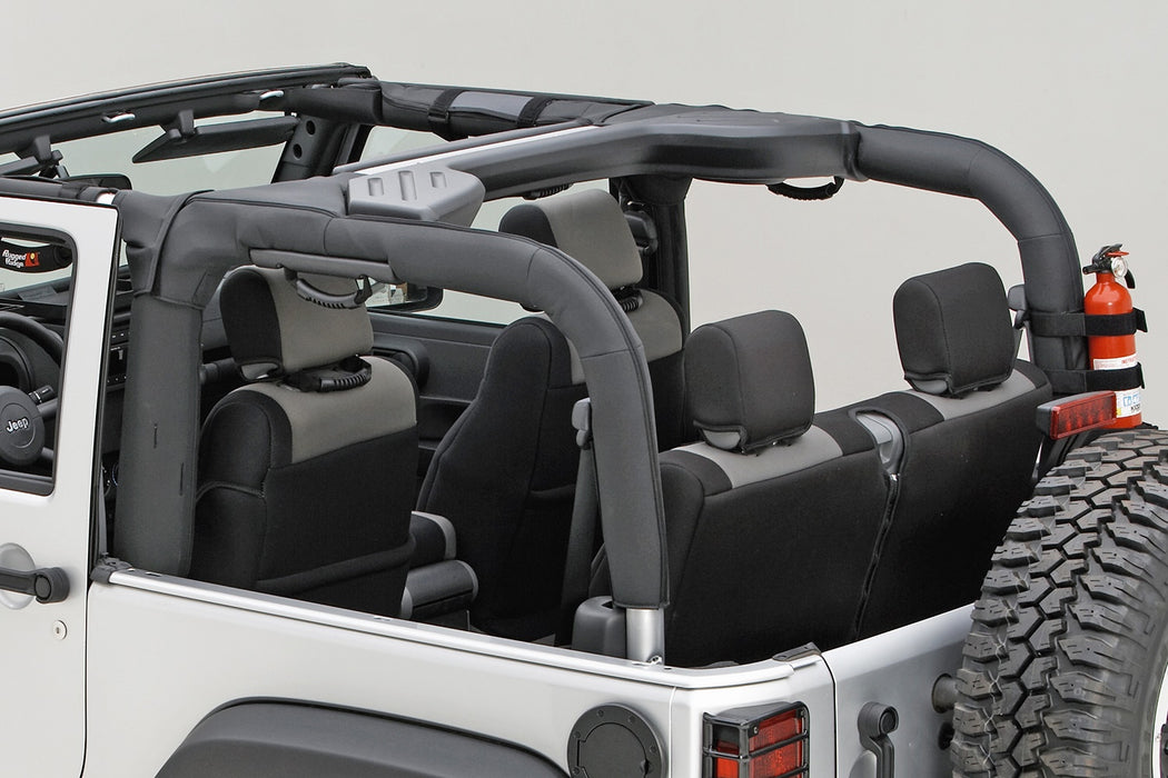 Rugged Ridge 13613.06 Roll Bar Cover Kit; Black Vinyl; - Truck Part Superstore