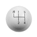 Hurst 1637626 Shifter Knob; White 4-Speed; 3/8 in. 16 Threads; - Truck Part Superstore