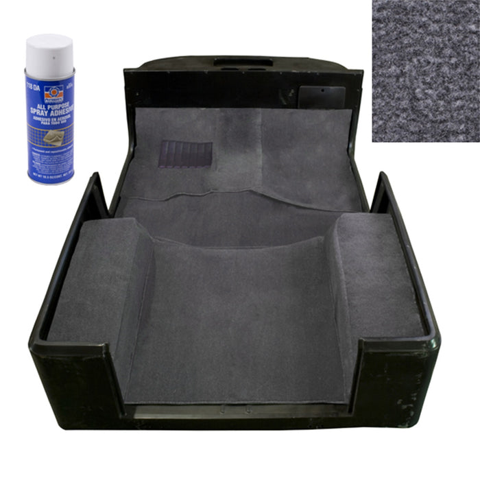Rugged Ridge 13696.09 Deluxe Carpet Kit; Front And Rear; Gray; Deluxe; w/Adhesive; - Truck Part Superstore