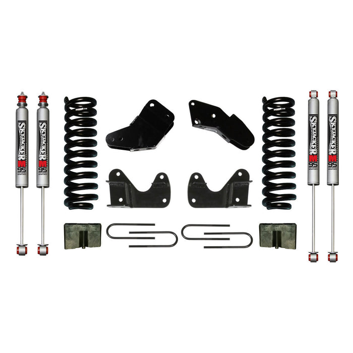 Skyjacker 136R2K-M Ranger/B Series Suspension Lift Kit 83-97 Ranger 94-97 Mazda B Series w/Shock M95 Performance Shocks 6 Inch Lift Incl. Front Coil Springs Hinge Brackets Radius Arm Bracket Rear U Bolt Kit Rear Block Skyjacker - Truck Part Superstore