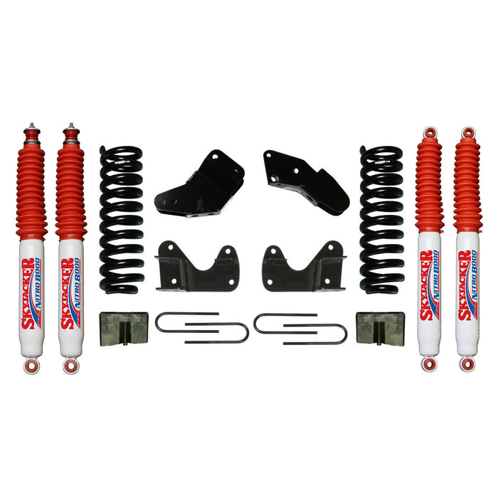 Skyjacker 136R2K-N Ranger/B Series Suspension Lift Kit 83-97 Ranger 94-97 Mazda B Series w/Shock Nitro Shocks 6 Inch Lift Incl. Front Coil Springs Hinge Brackets Radius Arm Bracket Rear U Bolt Kit Rear Block Skyjacker - Truck Part Superstore