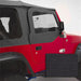 Rugged Ridge 13714.15 Door Kit; Incl. Door Skins; Door Frames; Upper; Soft; Front; Black Denim; Pair; - Truck Part Superstore
