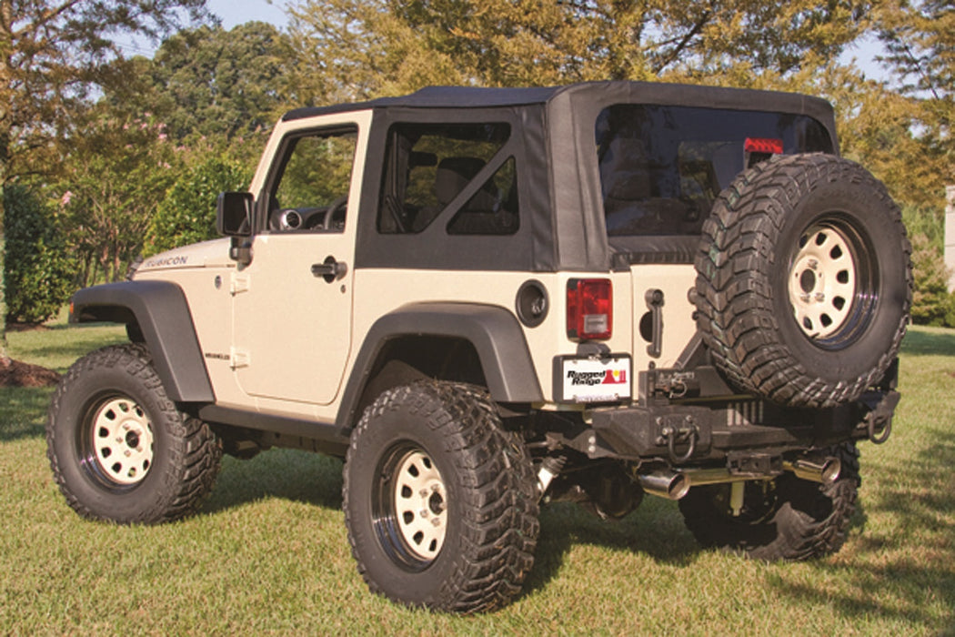 Rugged Ridge 13736.01 XHD Soft Top; w/Tinted Windows; w/o Door Skins; Sail Cloth; Black Diamond; - Truck Part Superstore
